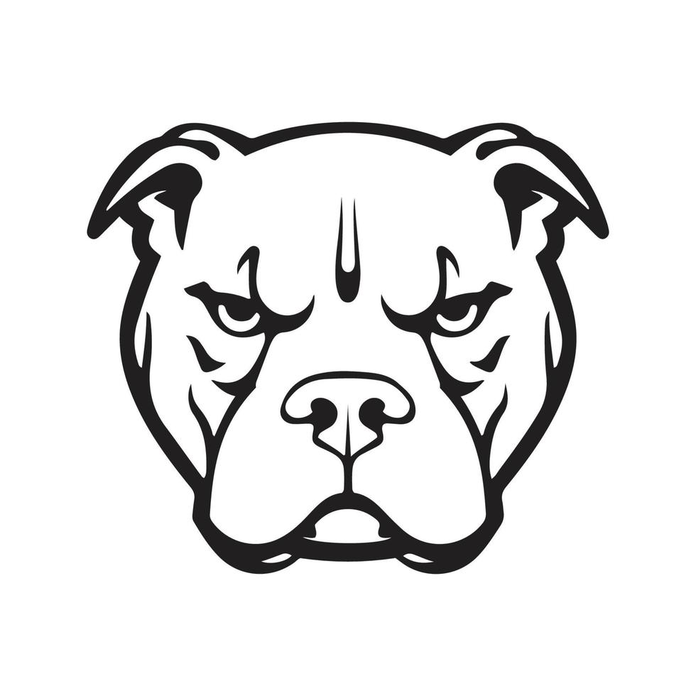 bulldog mascotte logo ,hand getrokken illustratie. geschikt voor logo, behang, banier, achtergrond, kaart, boek illustratie, t-shirt ontwerp, sticker, omslag, enz vector