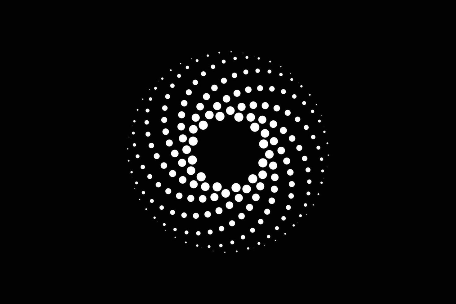 halftone cirkel icoon logo ontwerp vector sjabloon