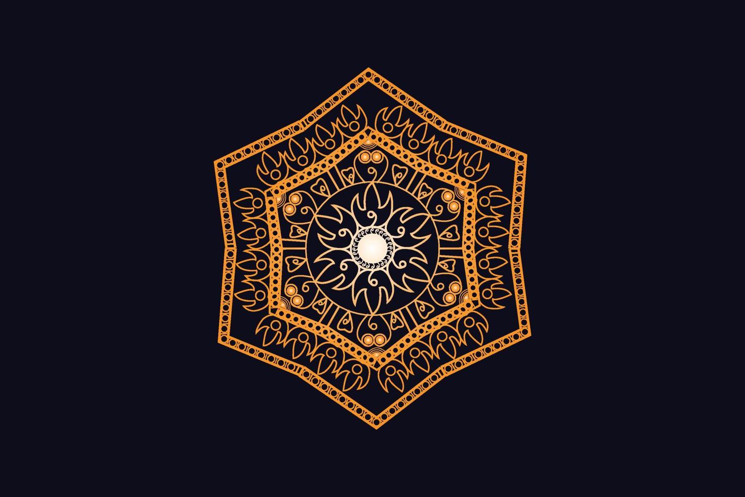 luxe gouden Koninklijk mandala ontwerp vector voor achtergrond. gouden mandala ontwerp. Islamitisch achtergrond ontwerp