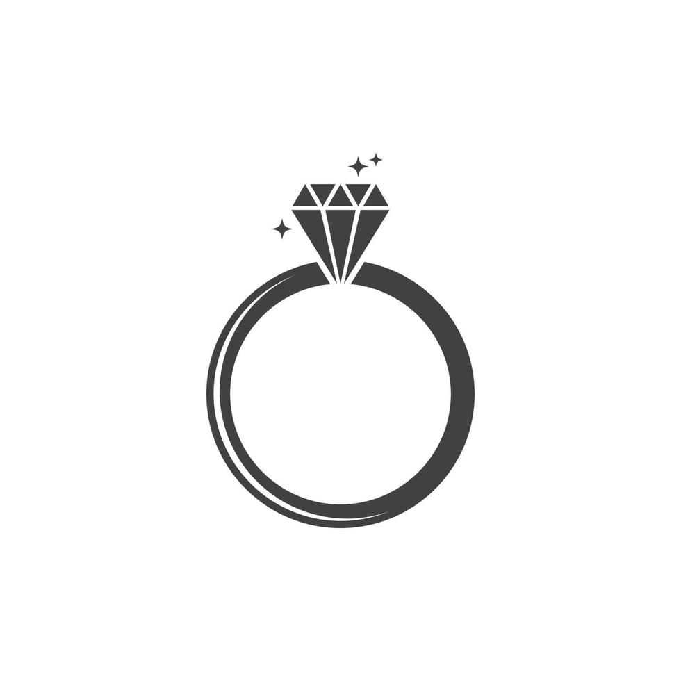 ring diamant vector illustratie ontwerp