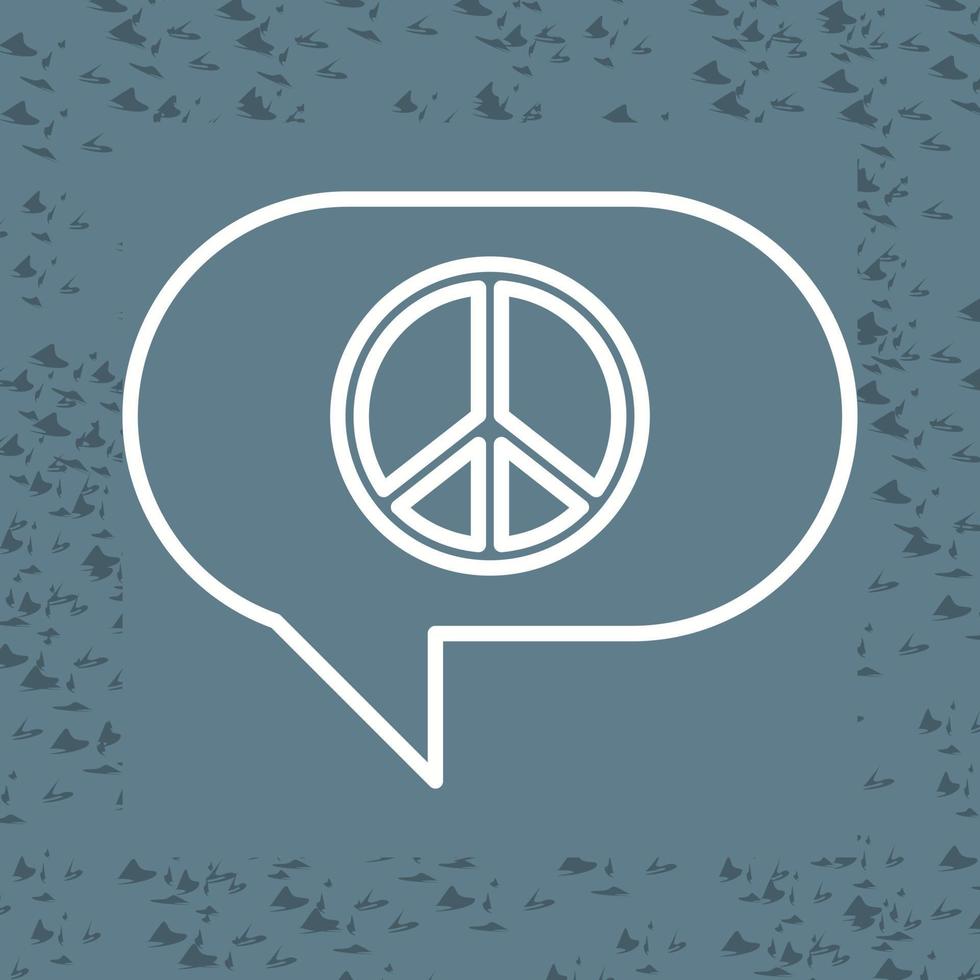 vrede babbelen vector icoon