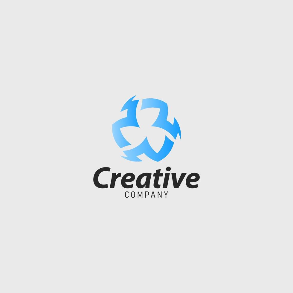 abstract meetkundig modern bedrijf bedrijf logo branding vector