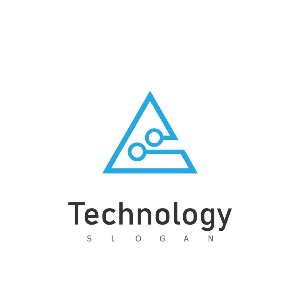 technologie logo sjabloon vectorillustratie vector