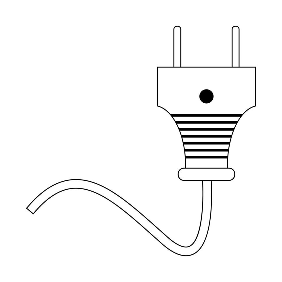 elektrisch pluggen icoon illustratie vector