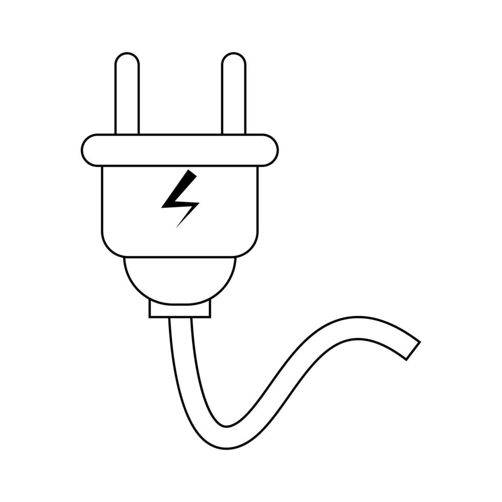 elektrisch pluggen icoon illustratie vector