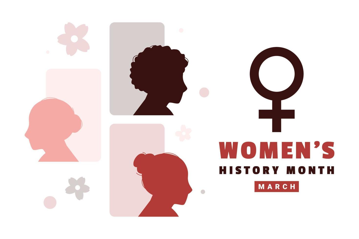 vrouwen geschiedenis maand ontwerp voor Internationale moment vector
