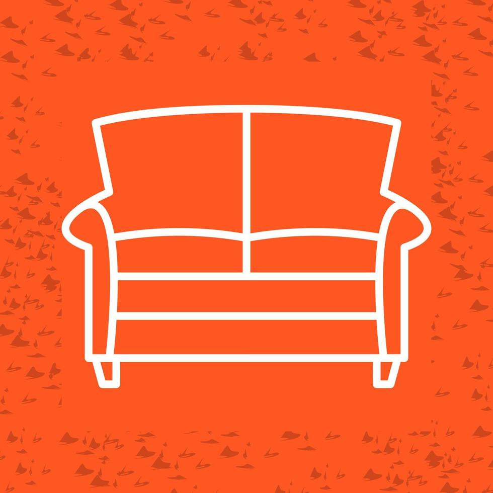 dubbele sofa vector icoon