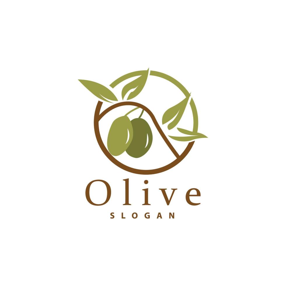 olijf- olie logo, olijf- blad fabriek kruiden tuin vector, gemakkelijk elegant luxueus icoon ontwerp sjabloon illustratie vector