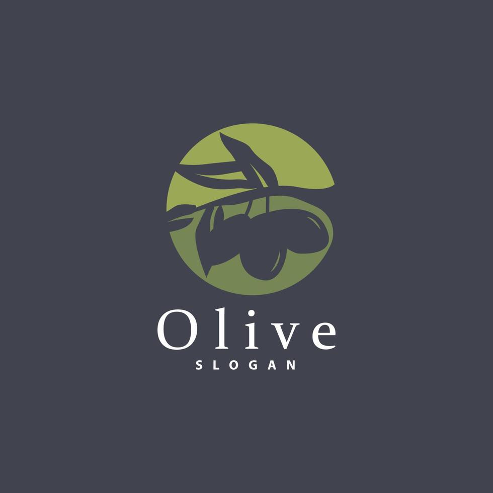 olijf- olie logo, olijf- blad fabriek kruiden tuin vector, gemakkelijk elegant luxueus icoon ontwerp sjabloon illustratie vector