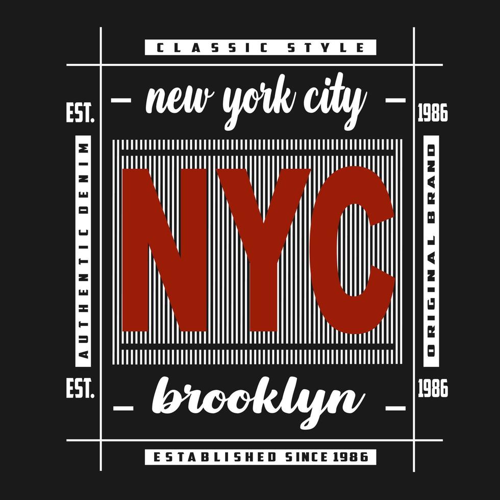 vector nieuw york, nyc tekst, poster, typografie ontwerp
