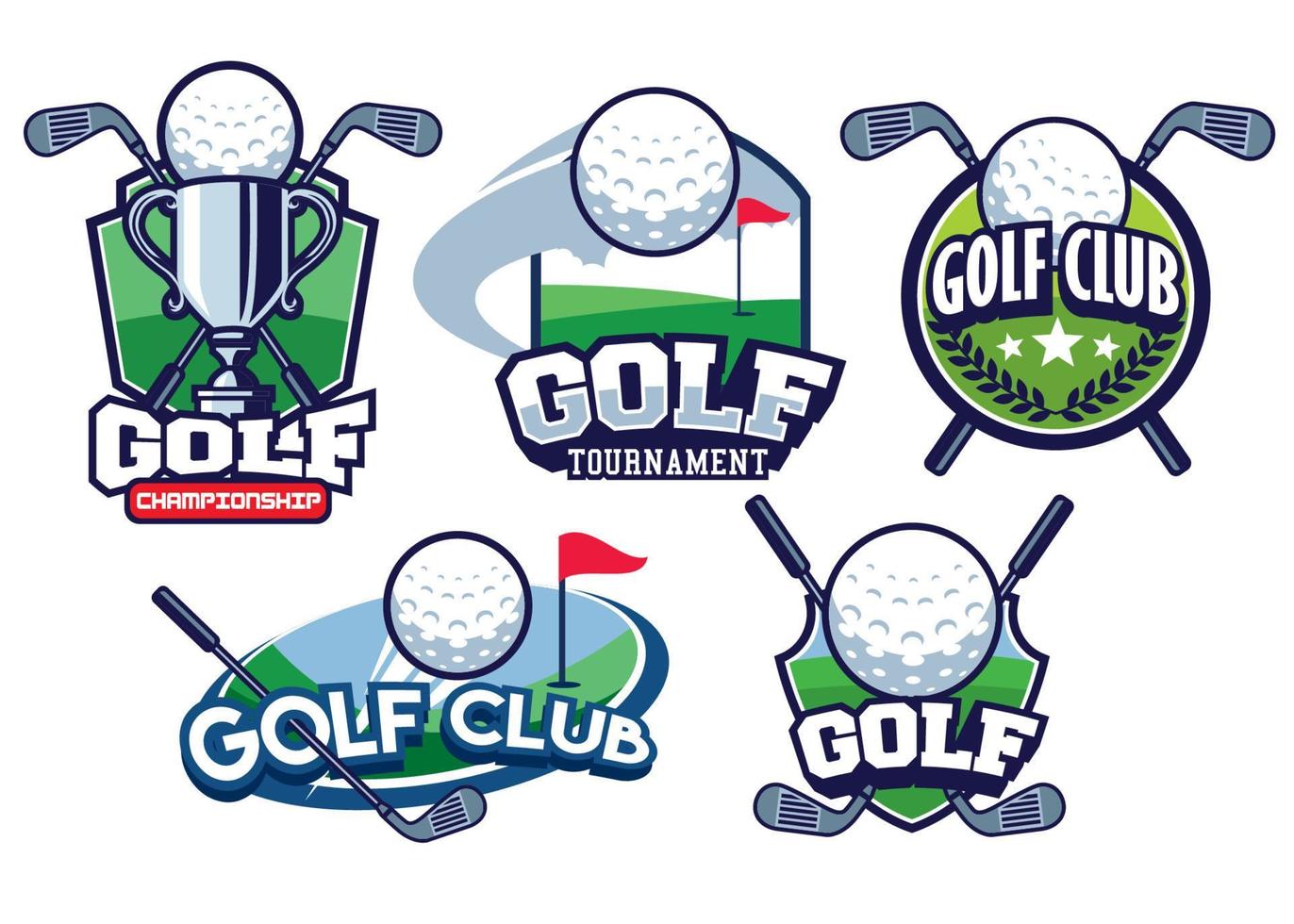 golf insigne ontwerp vector