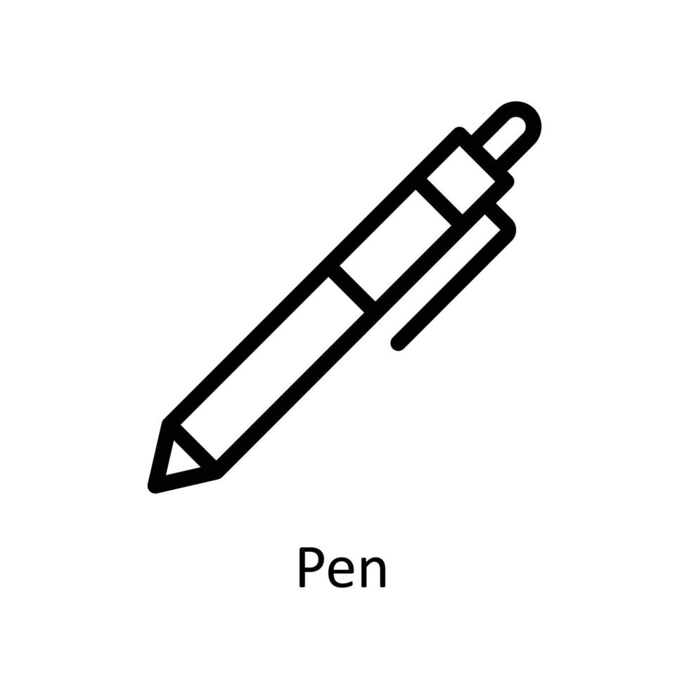 pen vector schets pictogrammen. gemakkelijk voorraad illustratie voorraad