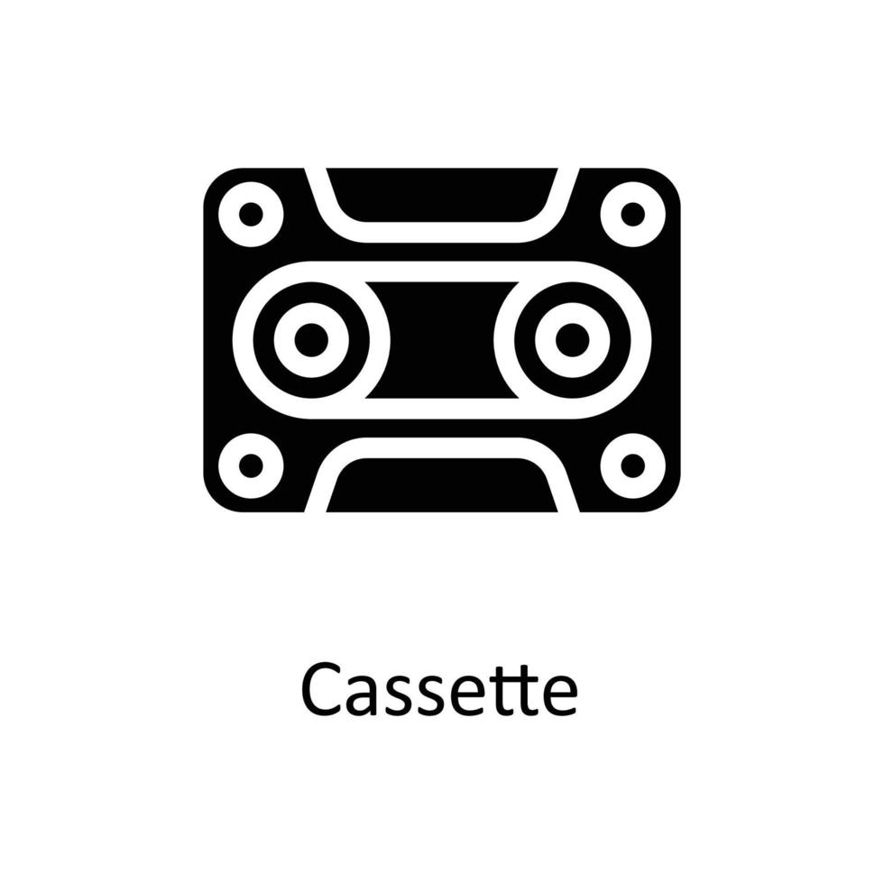 cassette vector solide pictogrammen. gemakkelijk voorraad illustratie voorraad