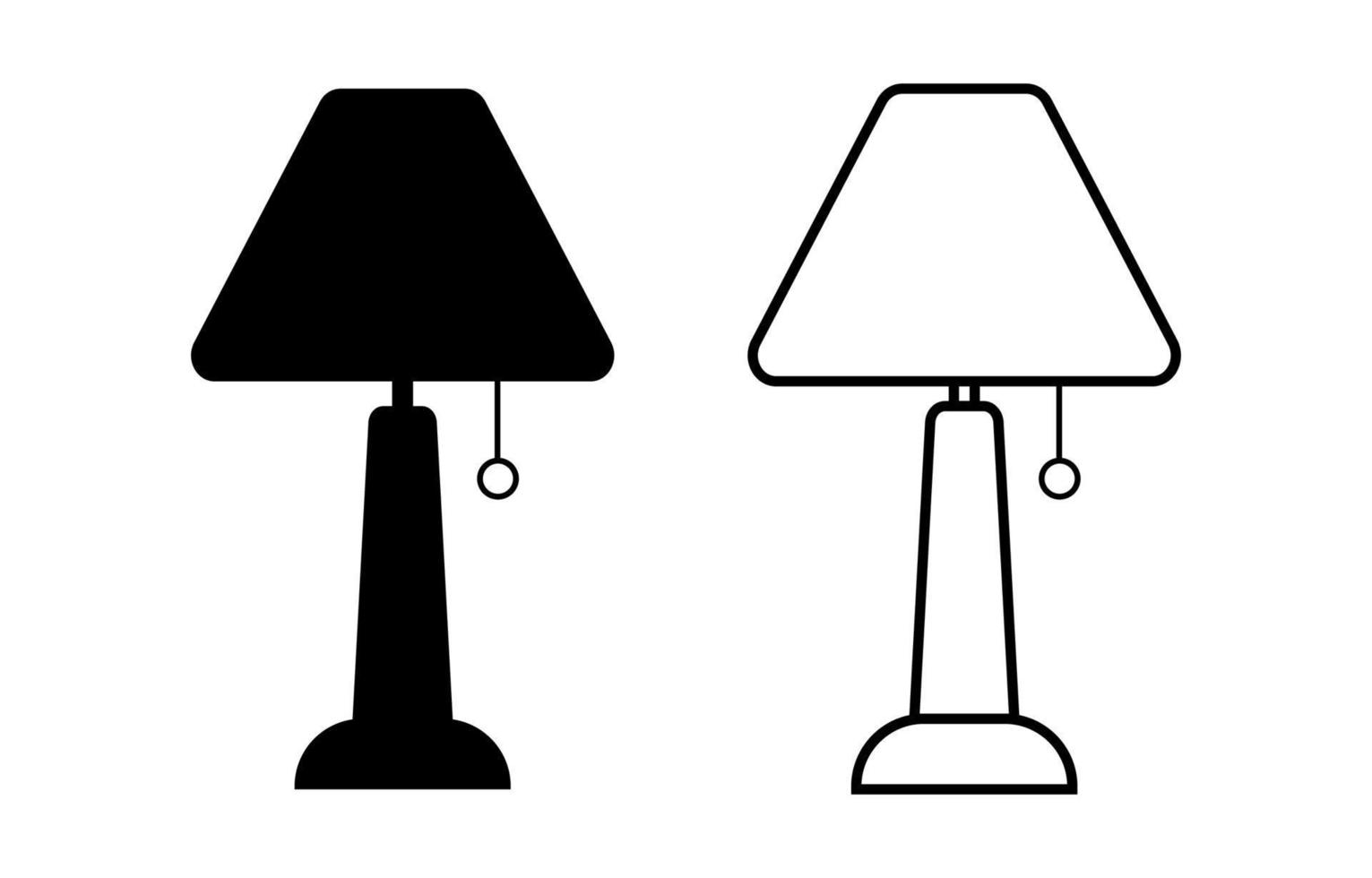 bureau lamp concept illustratie vector