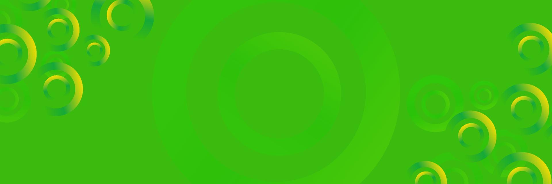 groen abstract achtergrond met cirkels dynamisch. sjabloon voor banier, website vector