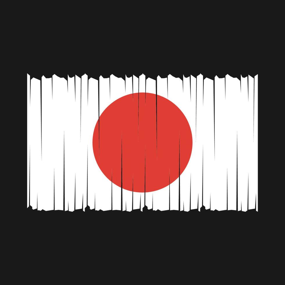 japanse vlag vector