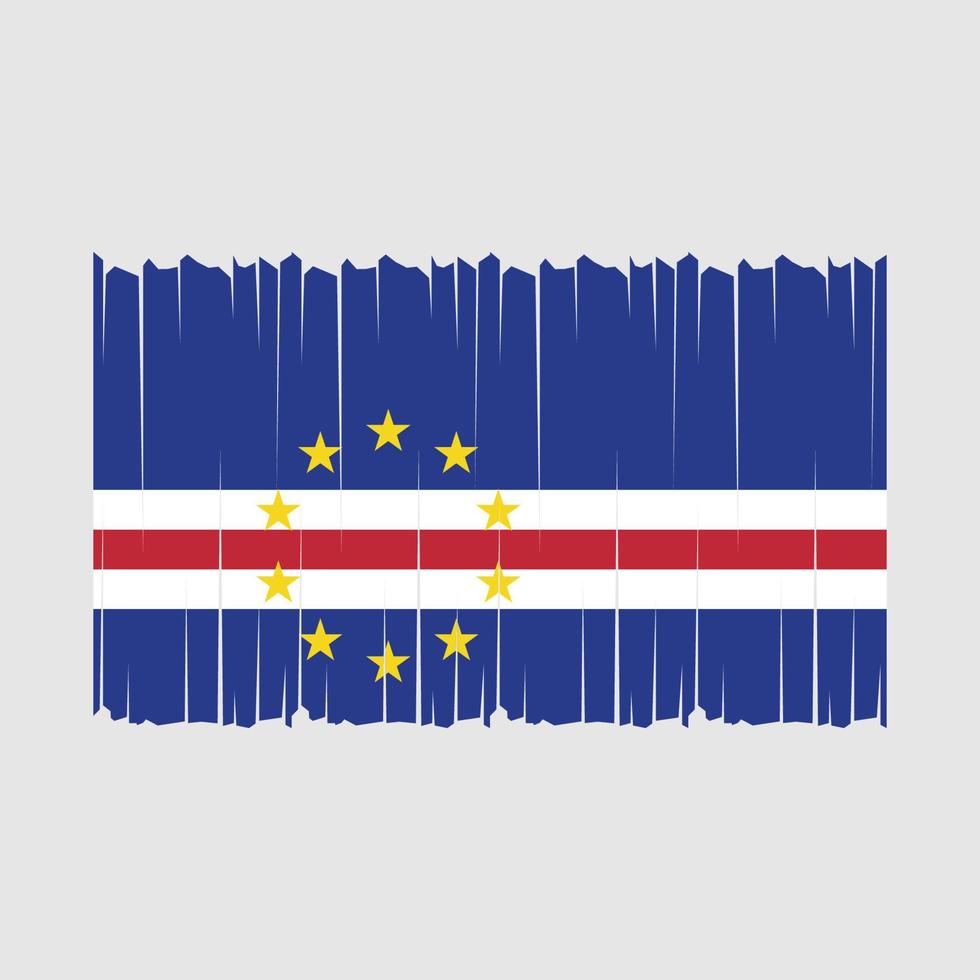 kaap verde vlag vector illustratie