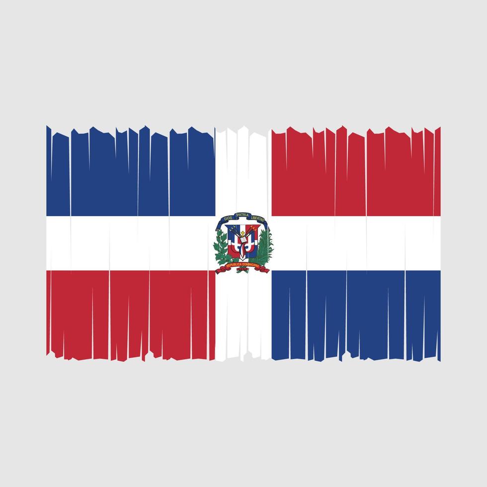 dominicaans republiek vlag vector illustratie