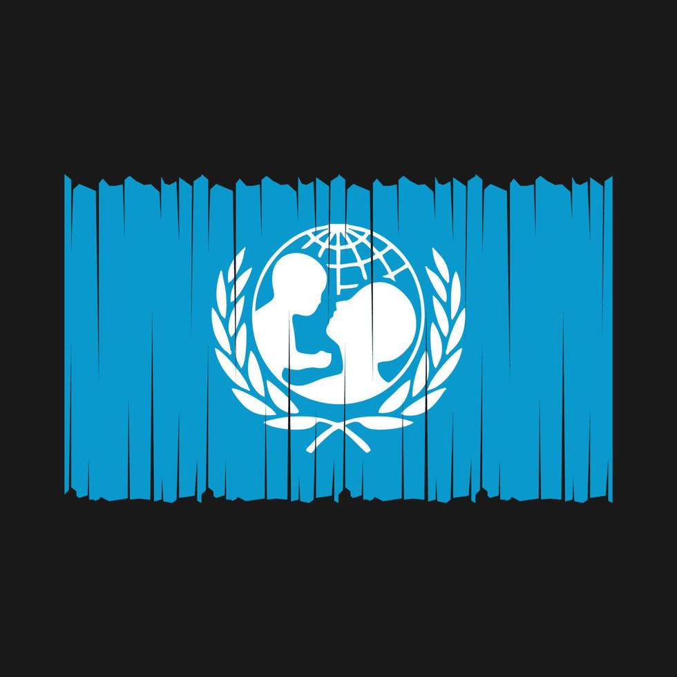 unicef vlag vector illustratie