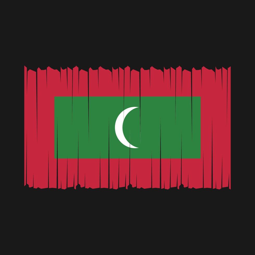 Maldiven vlag vector illustratie