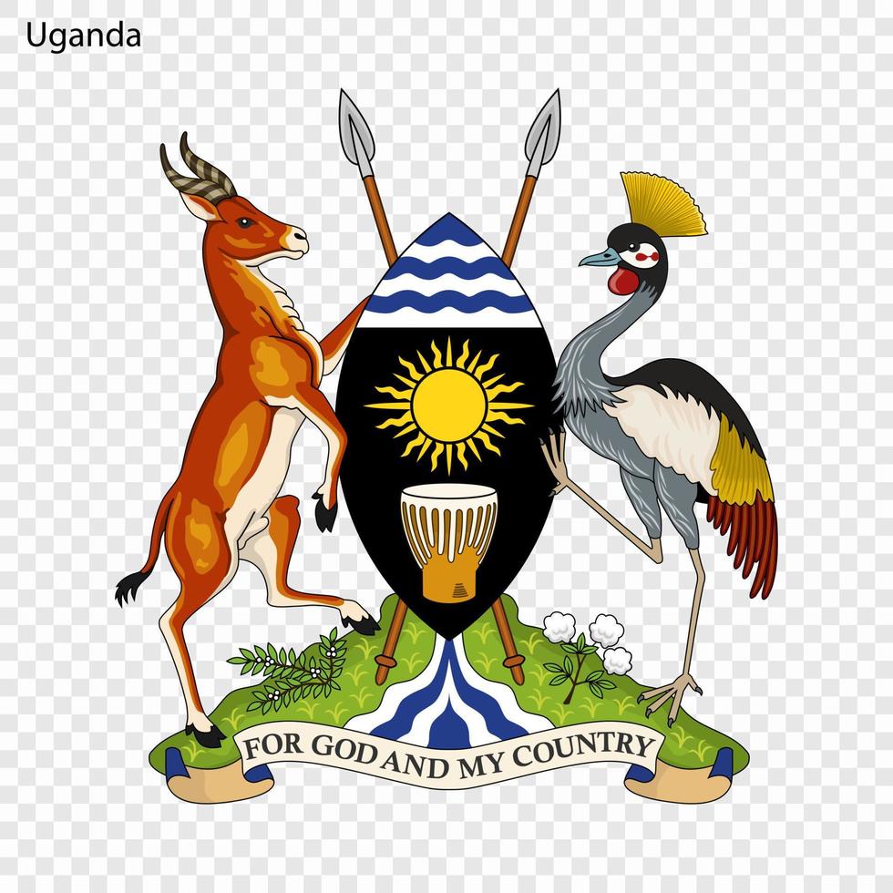 nationaal embleem of symbool Oeganda vector