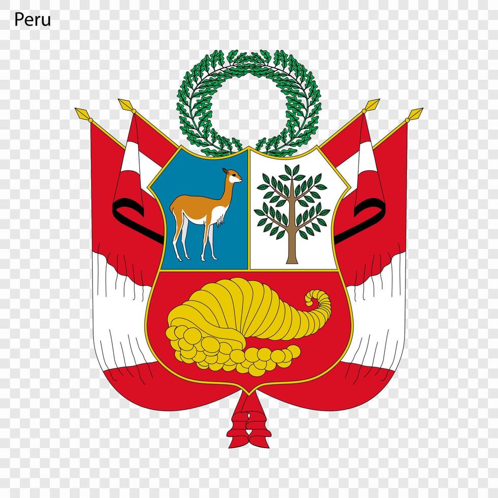 embleem van Peru. vector