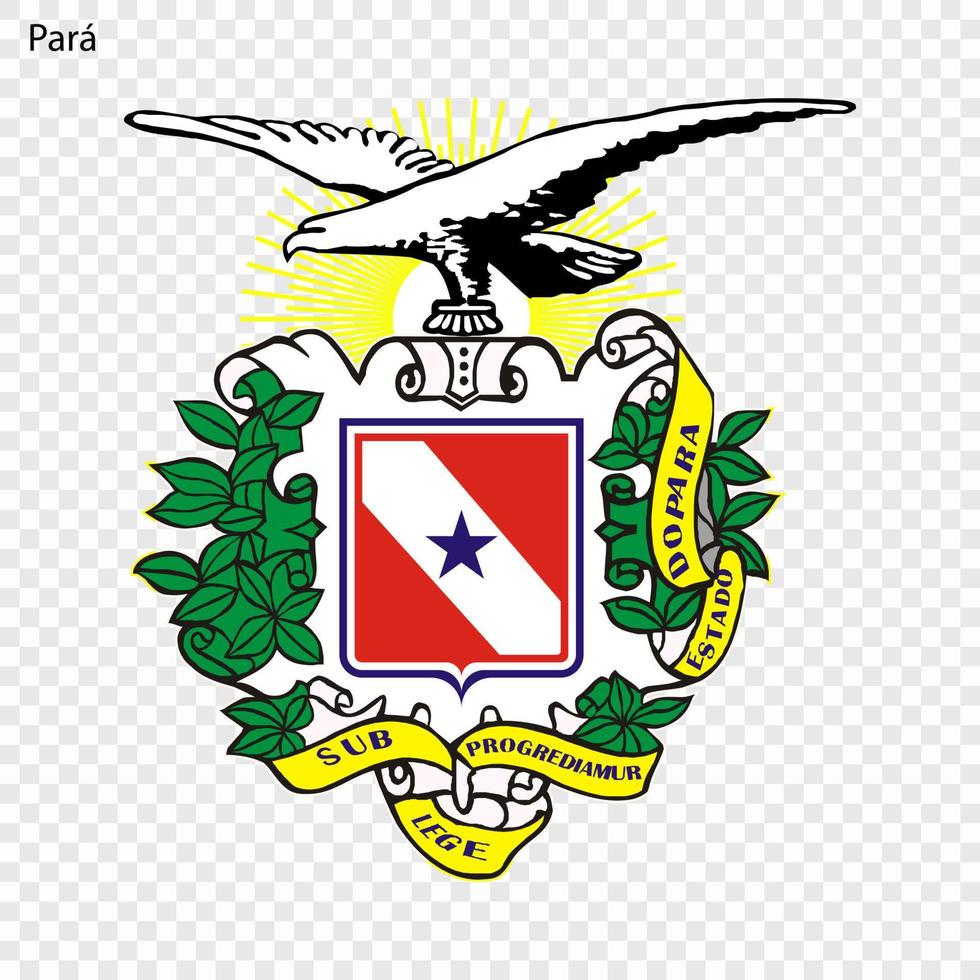 embleem staat van Brazilië vector