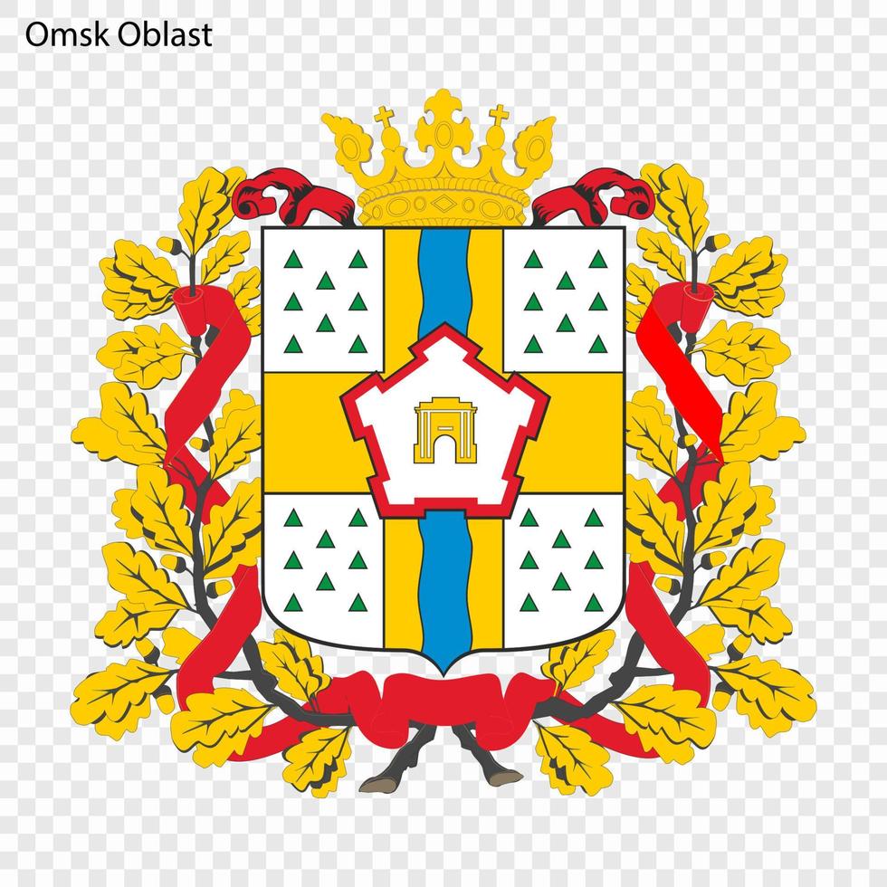 embleem van provincie van Rusland vector