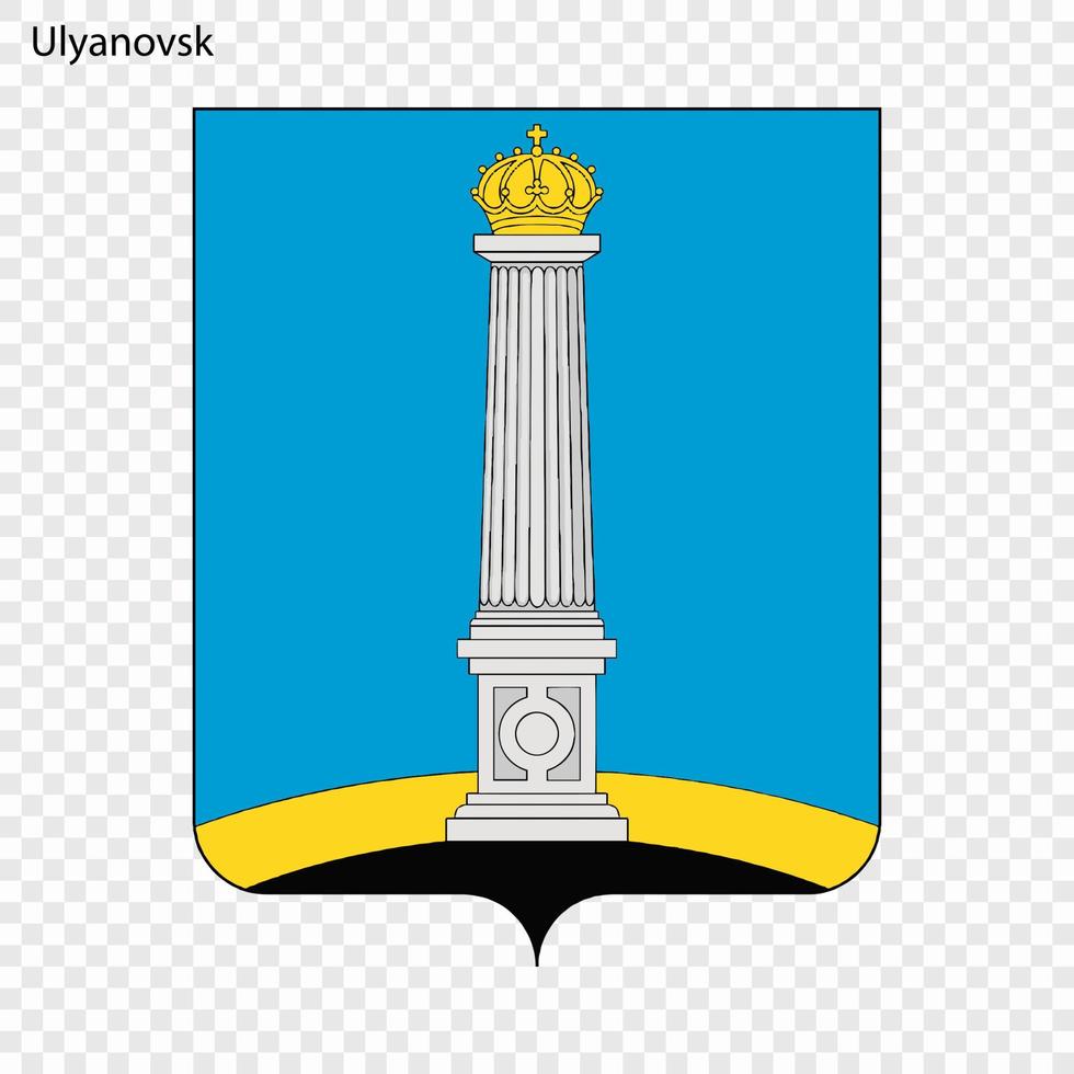 embleem van oeljanovsk. vector illustratie