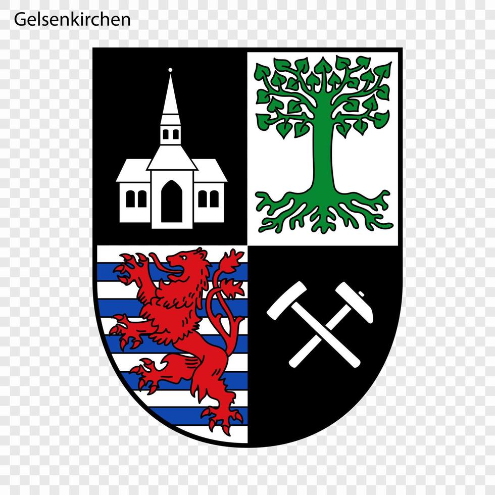 embleem van stad van Duitsland vector