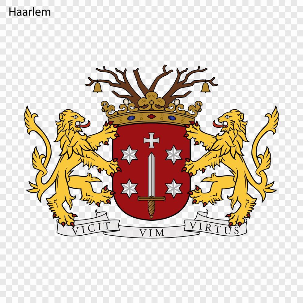 embleem van haarlem vector