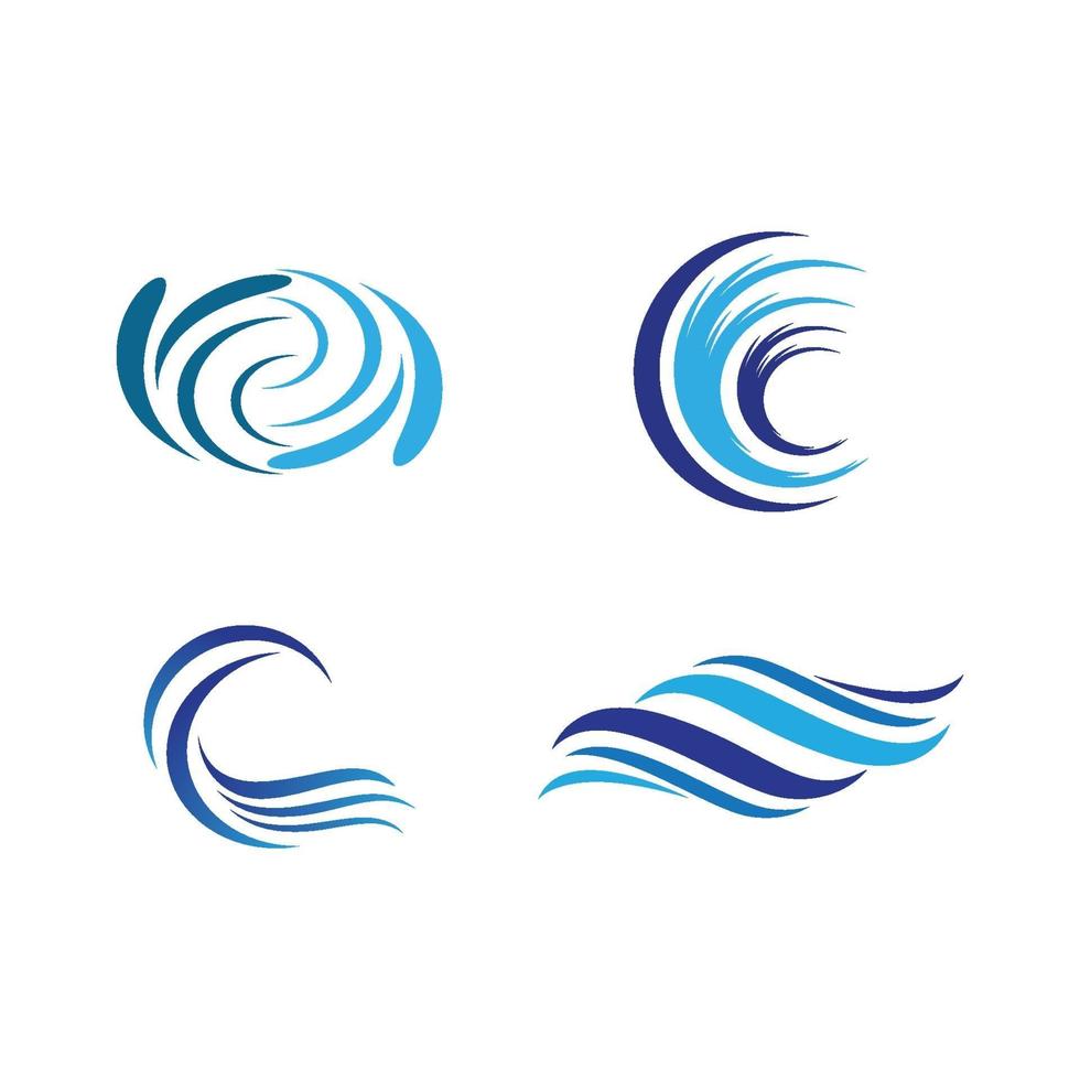 water wave logo afbeeldingen vector