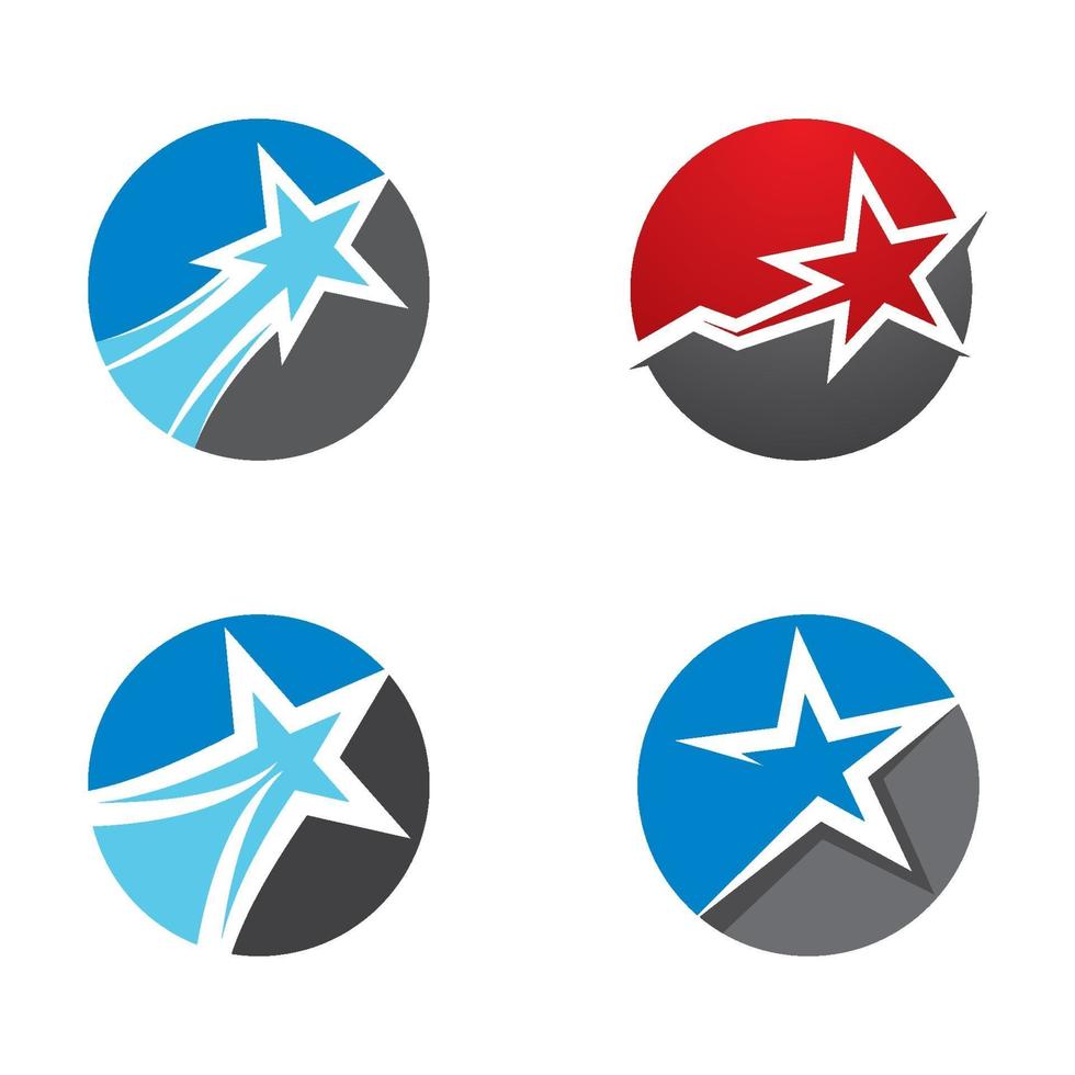 star-logo afbeeldingen instellen vector