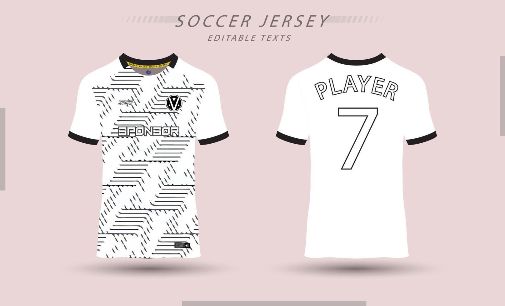 het beste vector voetbal Jersey sjabloon sport t overhemd ontwerp