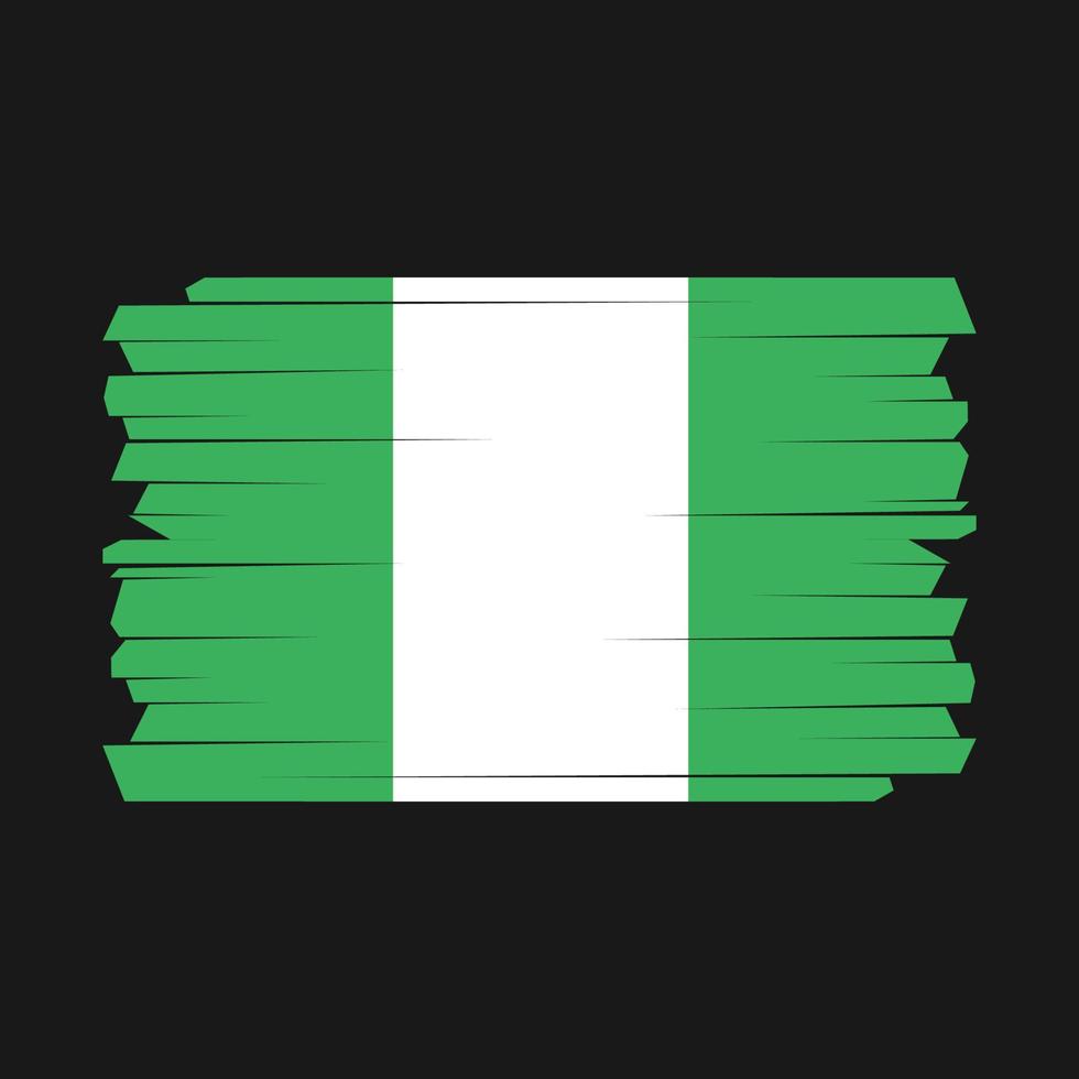 nigeria vlag borstel vector