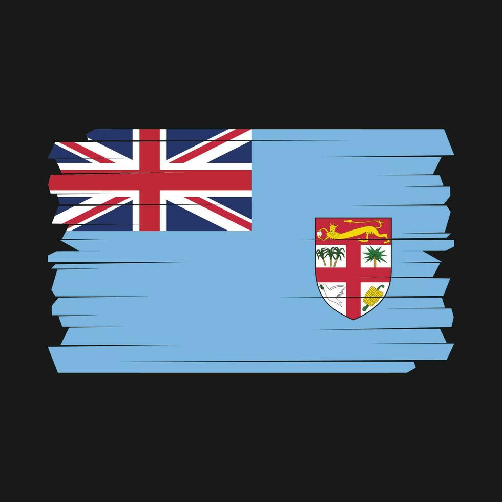 fiji vlag borstel vector