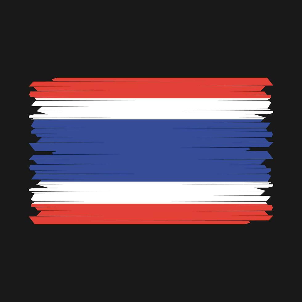 Thailand vlag borstel vector