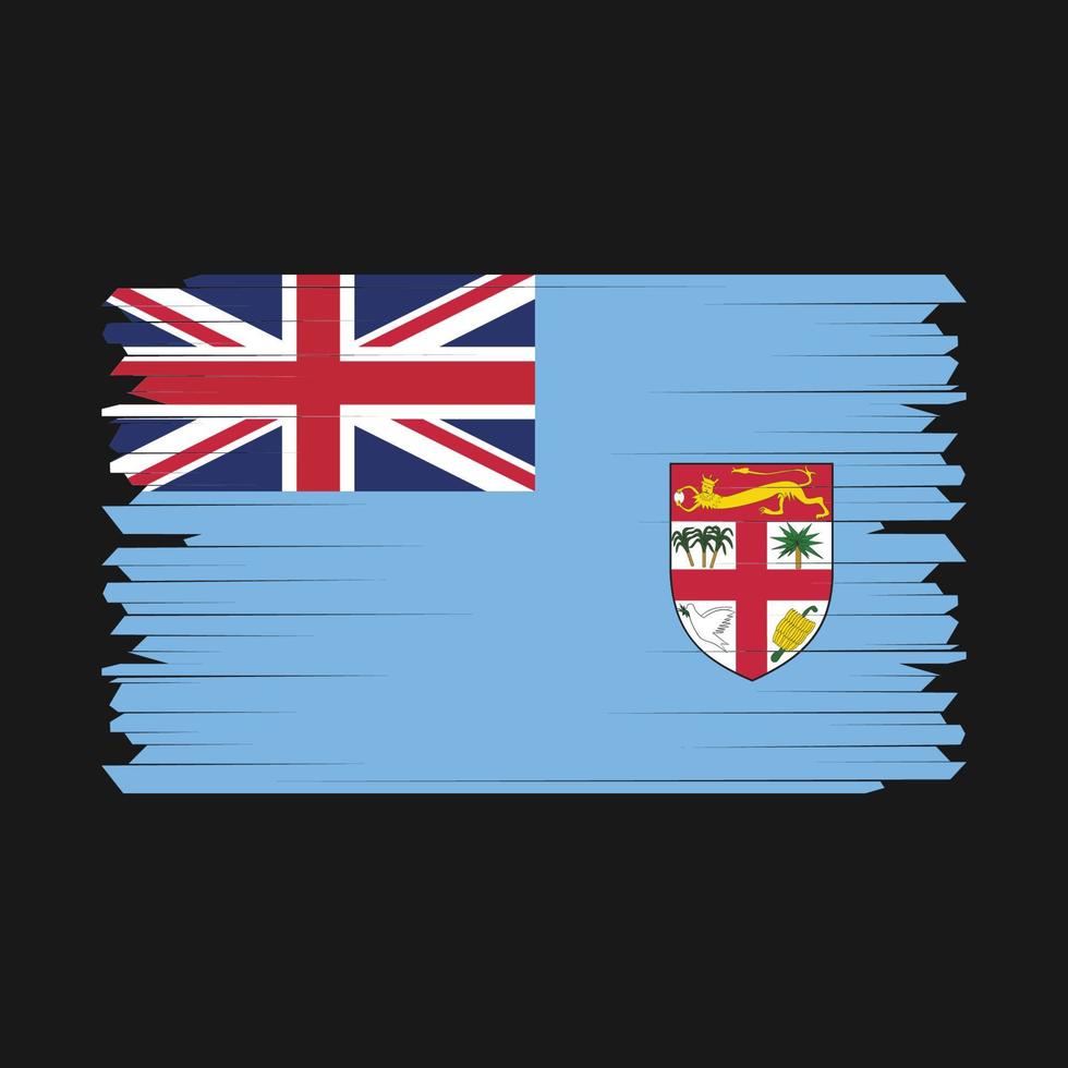 fiji vlag borstel vector