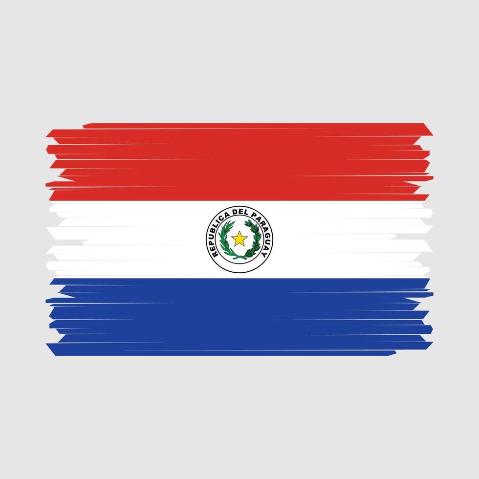 Paraguay vlag borstel vector