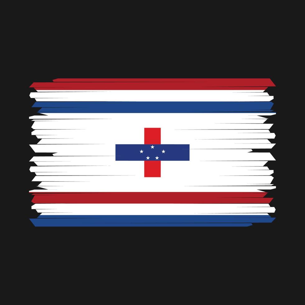 Nederland vlag borstel vector