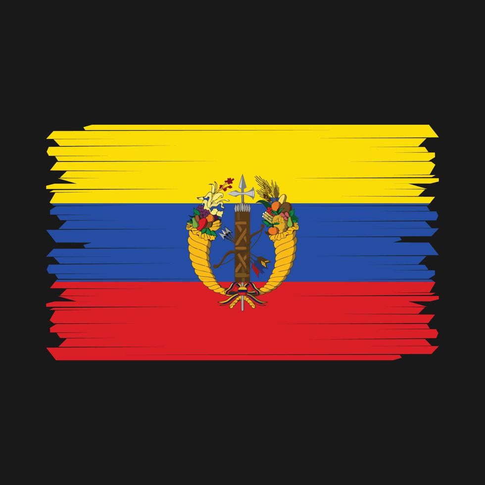 Colombia vlag borstel vector