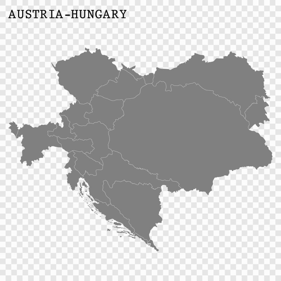 hoog kwaliteit kaart met borders vector