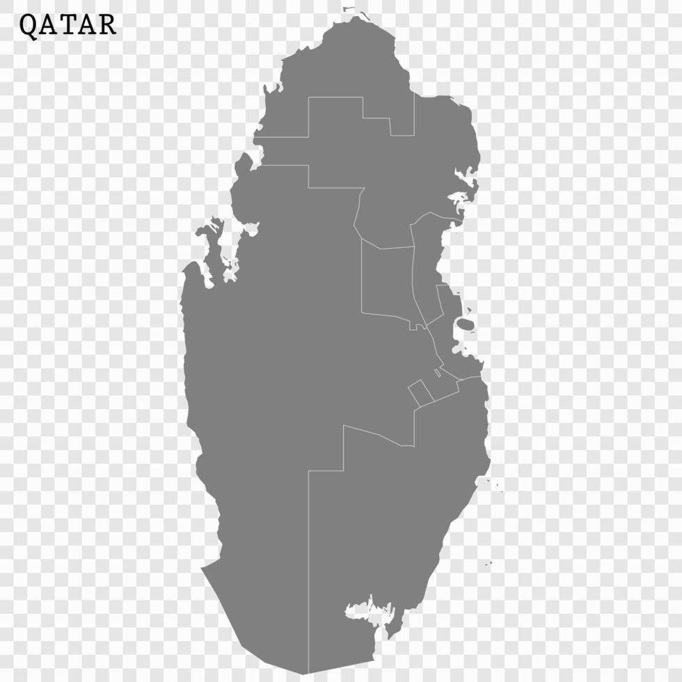 hoog kwaliteit kaart met borders vector