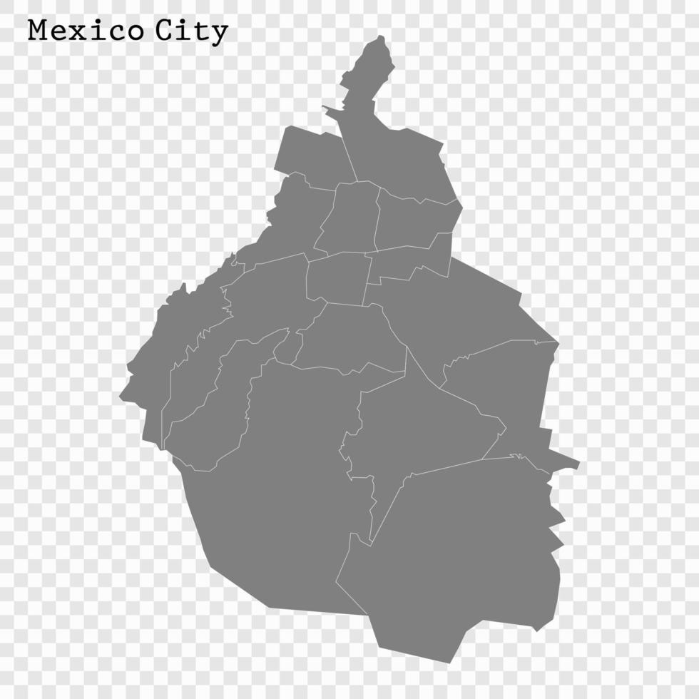 hoog kwaliteit kaart stad vector