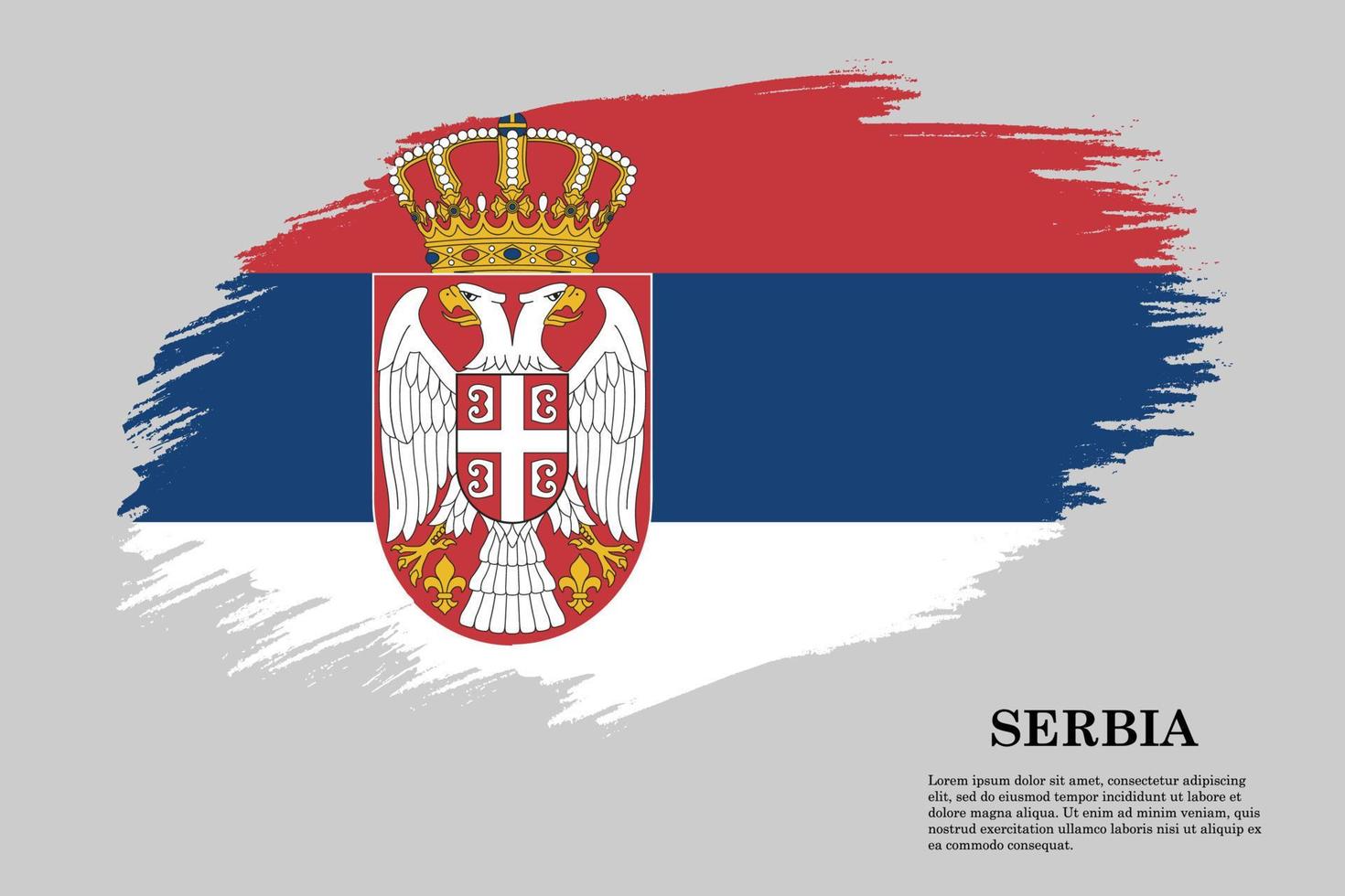 borstel beroerte vlag . vector illustratie