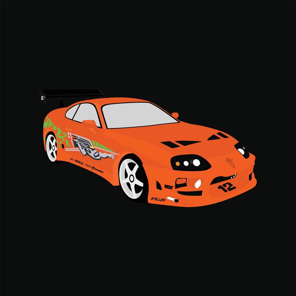 toyota supra mk4 vector