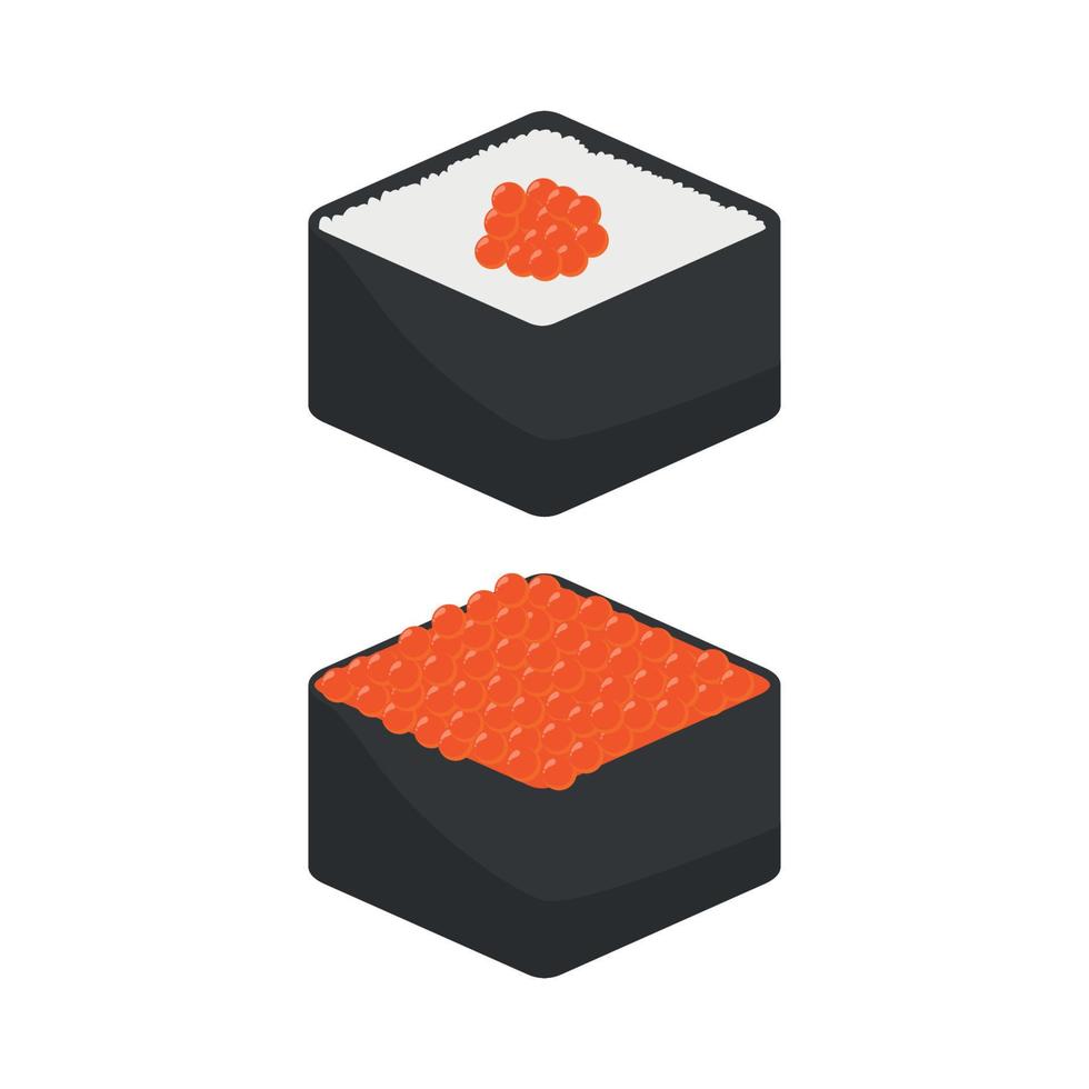 sushi illustratie ontwerp met vers vis ree vector