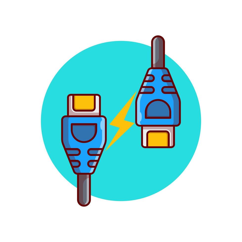 ethernet connector kabel vector illustratie ontwerp