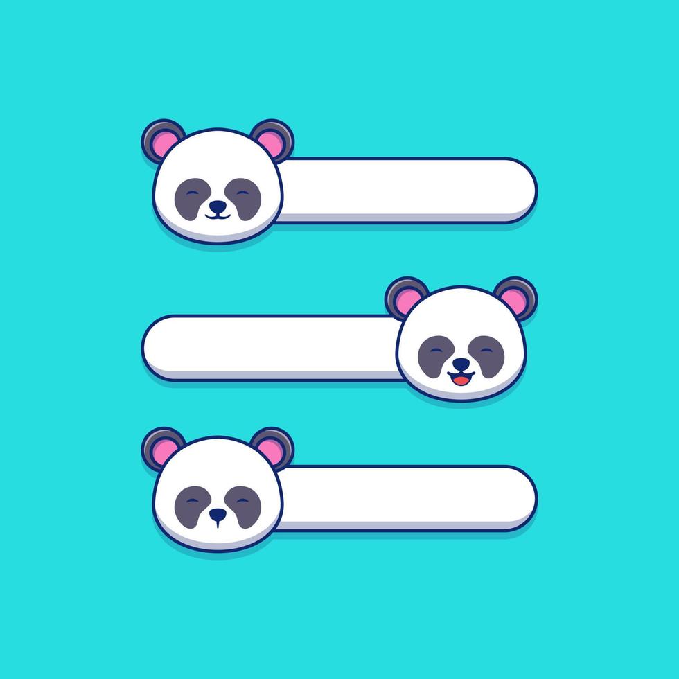 bubbel babbelen vector illustratie ontwerp met panda avatar