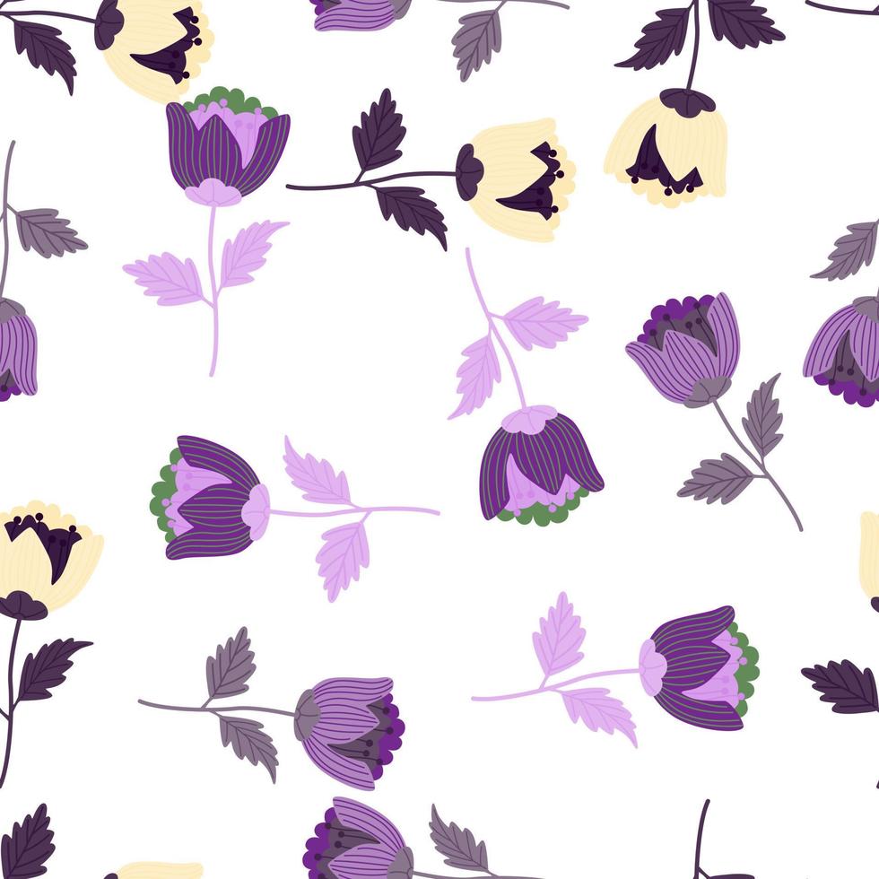 stileren bloem naadloos patroon. elegant botanisch achtergrond. abstract bloemen behang. vector